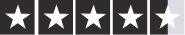 White and black striped rating stars on a black background